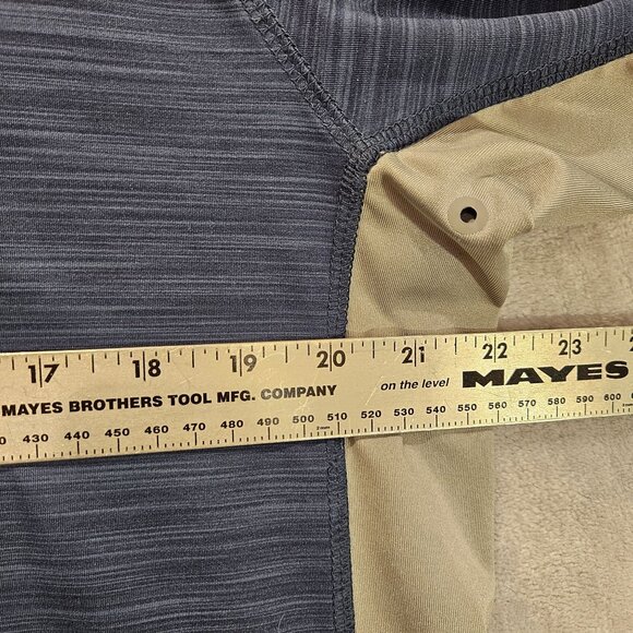 Hang Ten pull over Shirt Mens L Blue Gray UPF 50+ Grorpcore outdoor surfer hike - Picture 7 of 16